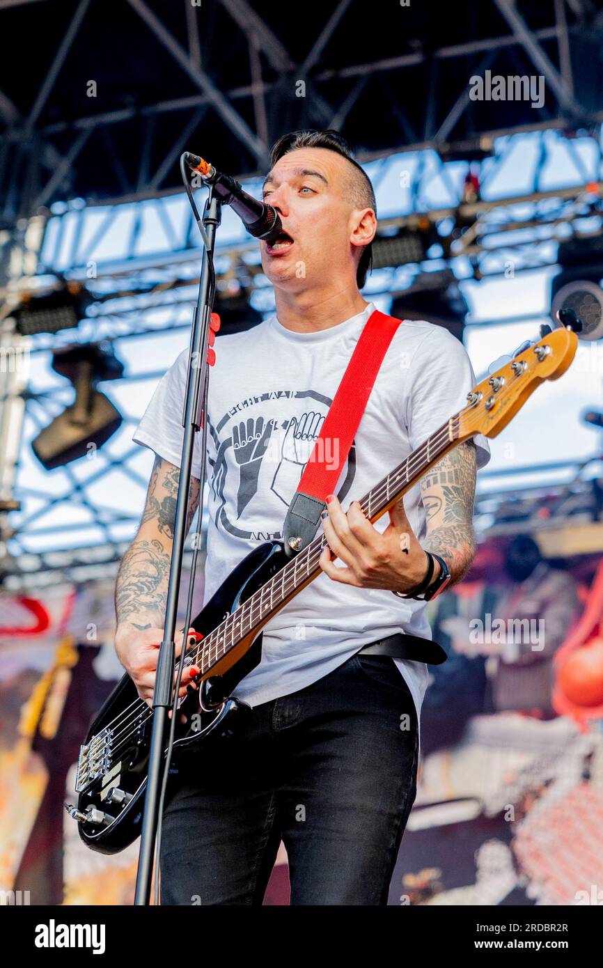 Italien 02 Juni 2023 Anti-Flag Live beim Slam Dunk Italy Festival Bellaria-Igea Marina © Andrea Ripamonti / Alamy Stockfoto