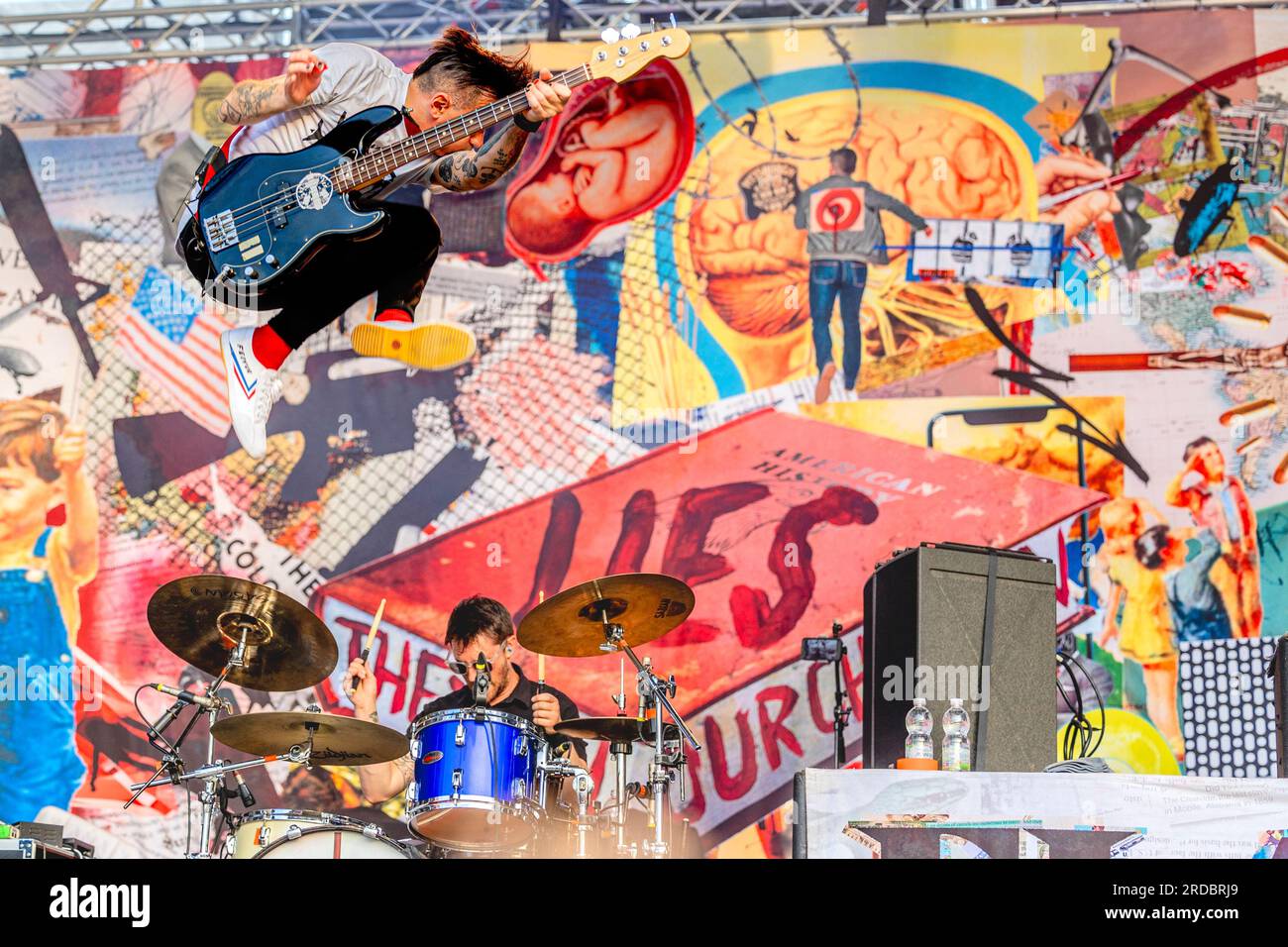 Italien 02 Juni 2023 Anti-Flag Live beim Slam Dunk Italy Festival Bellaria-Igea Marina © Andrea Ripamonti / Alamy Stockfoto