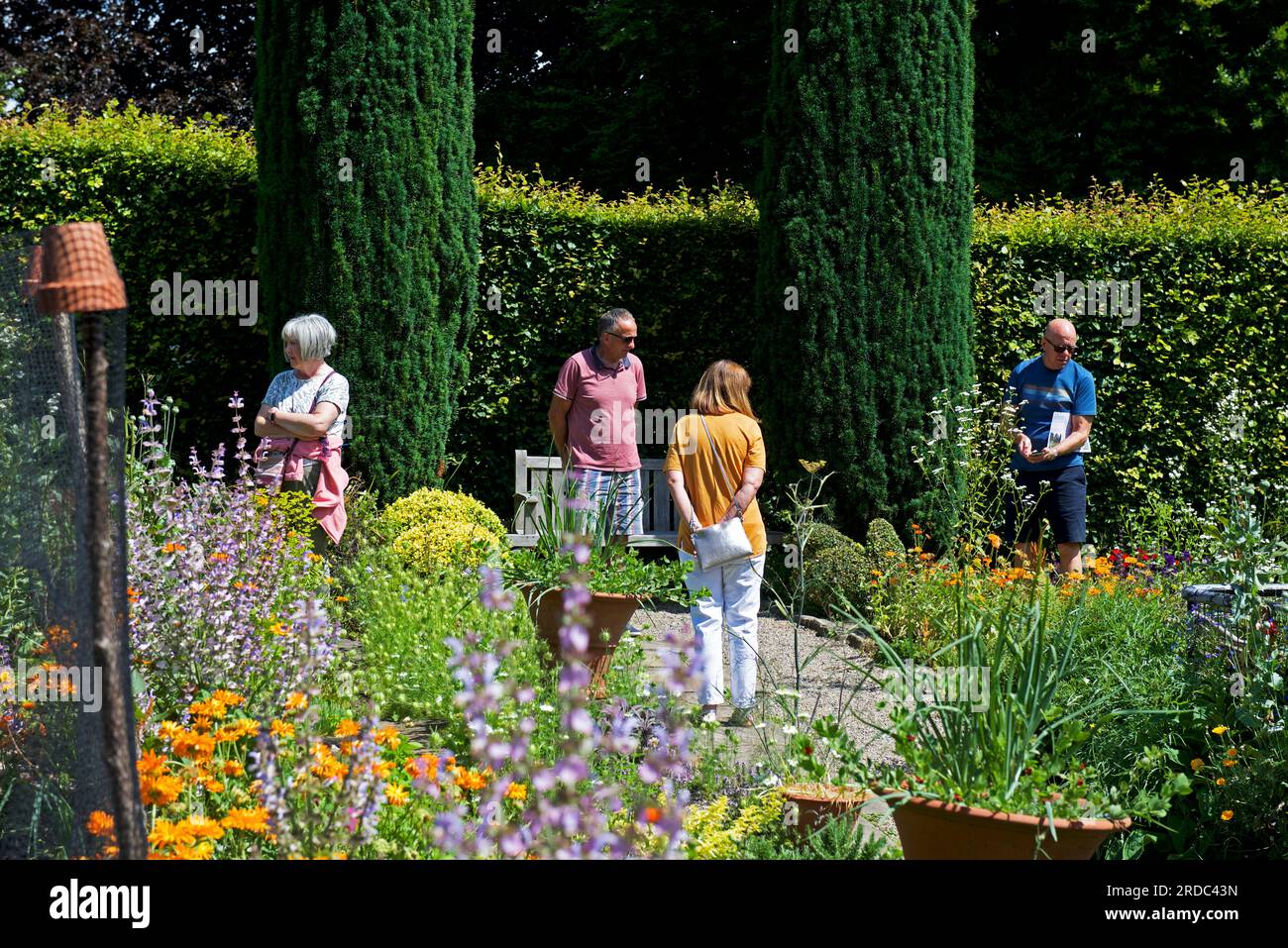 Die Gärten am York Gate, Adel, Leeds, sind für die Öffentlichkeit zugänglich, West Yorkshire, England, Großbritannien Stockfoto