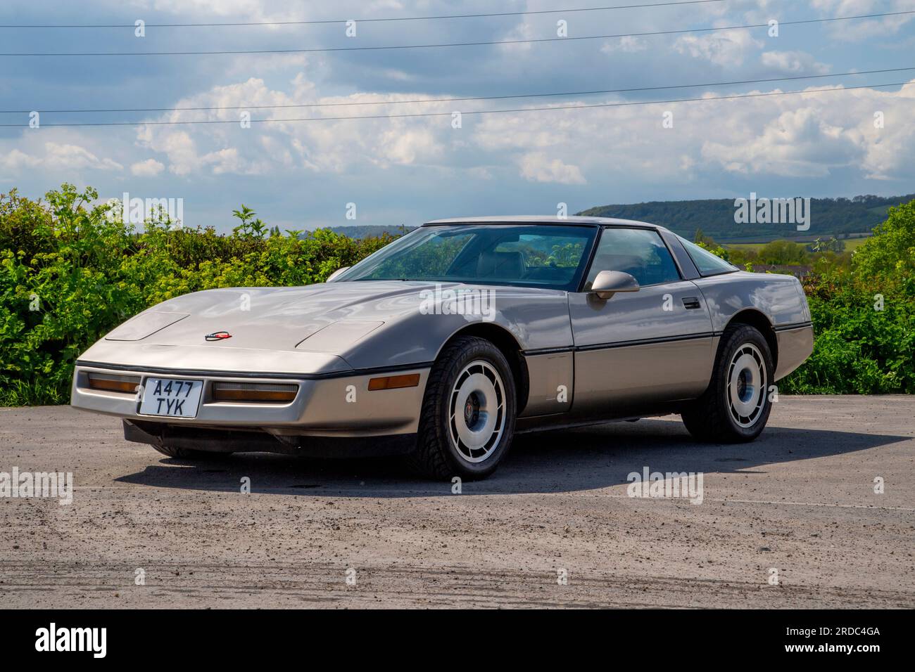 1984 C4 Corvette, amerikanischer V8-Sportwagen Stockfoto