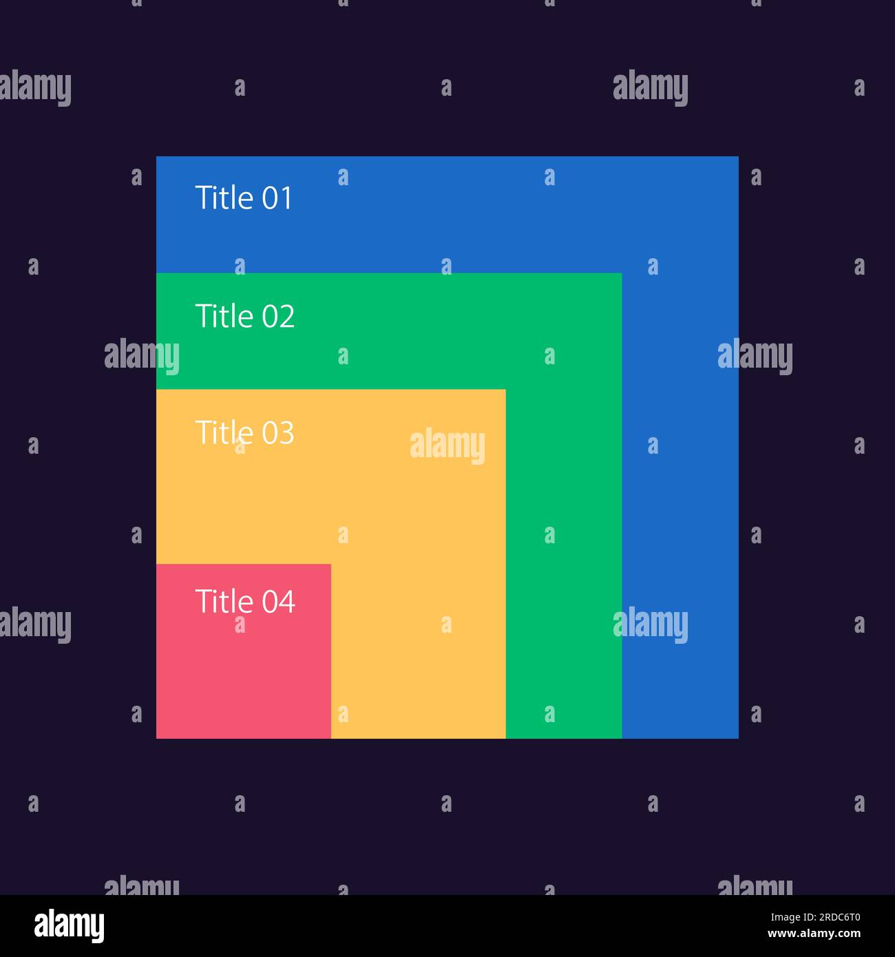 Design-Vorlage für Infografik zur Planung der Startup-Entwicklung für Dark Theme Stock Vektor