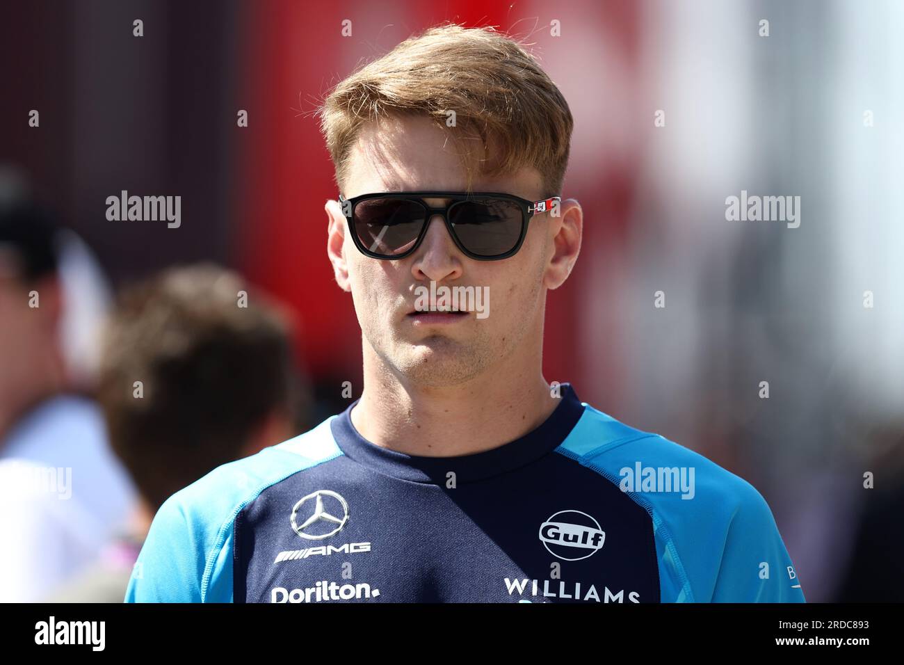 Mogyorod, Ungarn. 20. Juli 2023. Logan SarSergeant von Williams Racing in der Koppel während der Vorschau vor dem Großen Preis von Ungarn F1. Kredit: Marco Canoniero/Alamy Live News Stockfoto