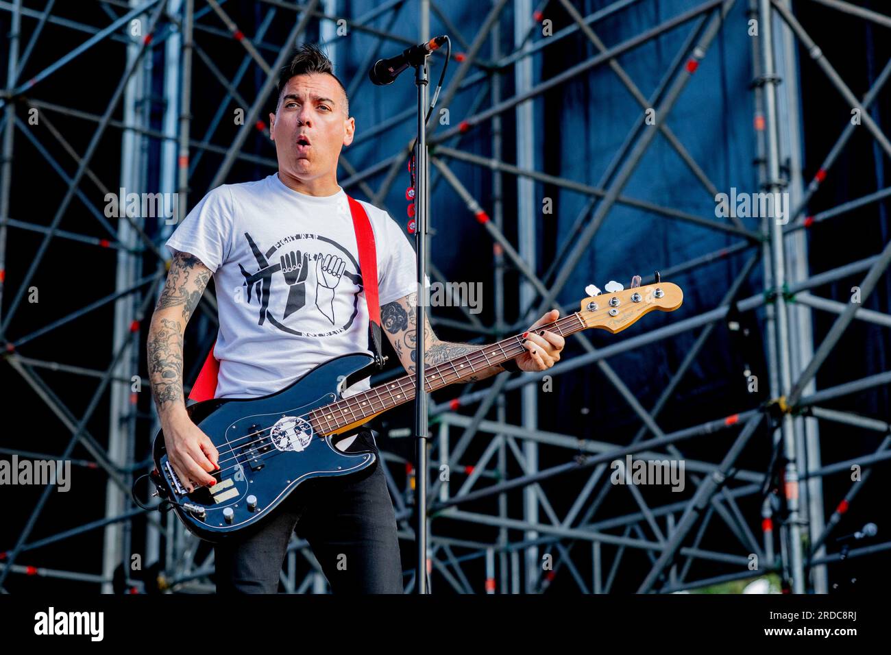 Anti-Flag-Live-Konzert beim Slam Dunk Festival Italien in Bellaria-Igea Marina Juni 2 2023 (Foto: Andrea Ripamonti/NurPhoto) Stockfoto