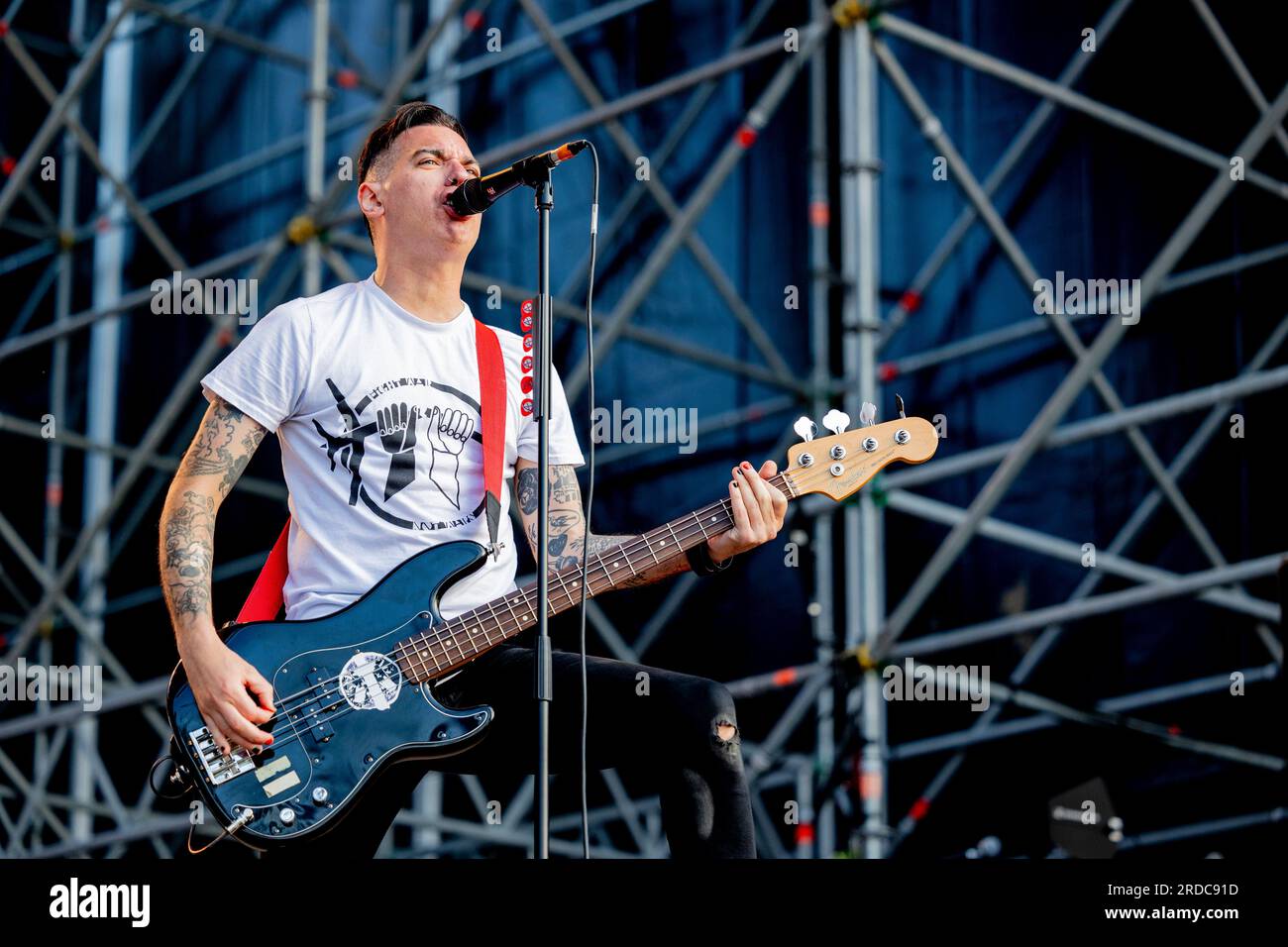 Bellaria Igea Marina, Italien. 02. Juni 2023. Anti-Flag Live-Konzert beim Slam Dunk Festival Italien in Bellaria-Igea Marina Juni 2 2023 (Foto: Andrea Ripamonti/NurPhoto) Kredit: NurPhoto SRL/Alamy Live News Stockfoto