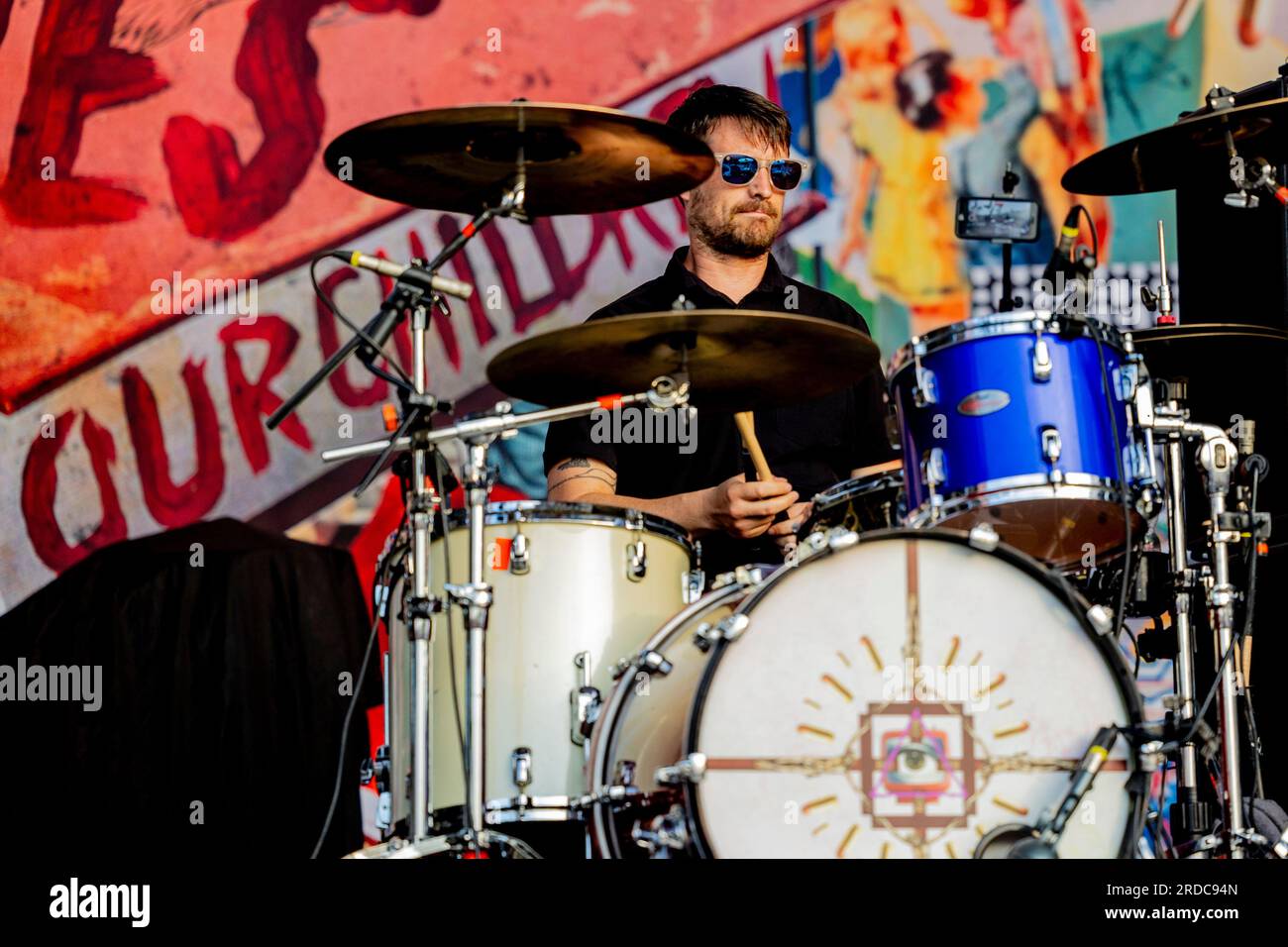 Bellaria Igea Marina, Italien. 02. Juni 2023. Anti-Flag Live-Konzert beim Slam Dunk Festival Italien in Bellaria-Igea Marina Juni 2 2023 (Foto: Andrea Ripamonti/NurPhoto) Kredit: NurPhoto SRL/Alamy Live News Stockfoto