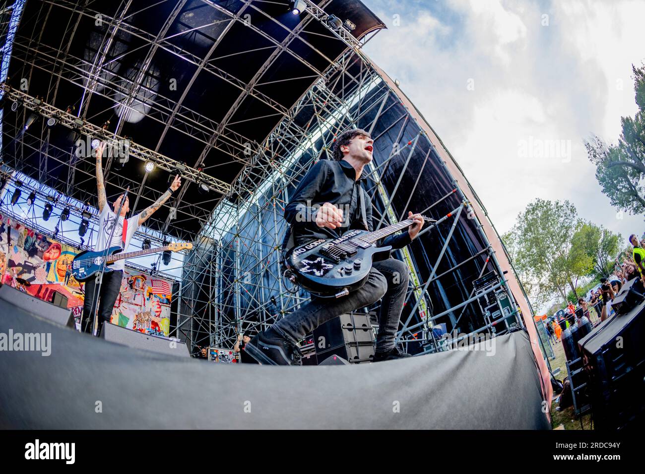 Bellaria Igea Marina, Italien. 02. Juni 2023. Anti-Flag Live-Konzert beim Slam Dunk Festival Italien in Bellaria-Igea Marina Juni 2 2023 (Foto: Andrea Ripamonti/NurPhoto) Kredit: NurPhoto SRL/Alamy Live News Stockfoto