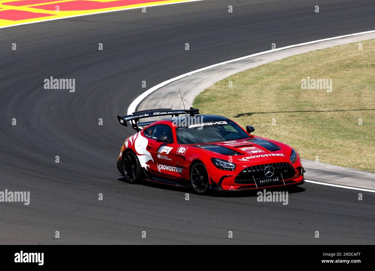 Mogyorod, Hongrie. 20. Juli 2023. FIA Mercedes-AMG GT Black Series Safety Car während des Formel 1 Qatar Airways Grand Prix 2023, 11. Runde der Formel-1-Weltmeisterschaft 2023 vom 21. Bis 23. Juli 2023 auf dem Hungaroring in Mogyorod, Ungarn - Foto DPPI Credit: DPPI Media/Alamy Live News Stockfoto