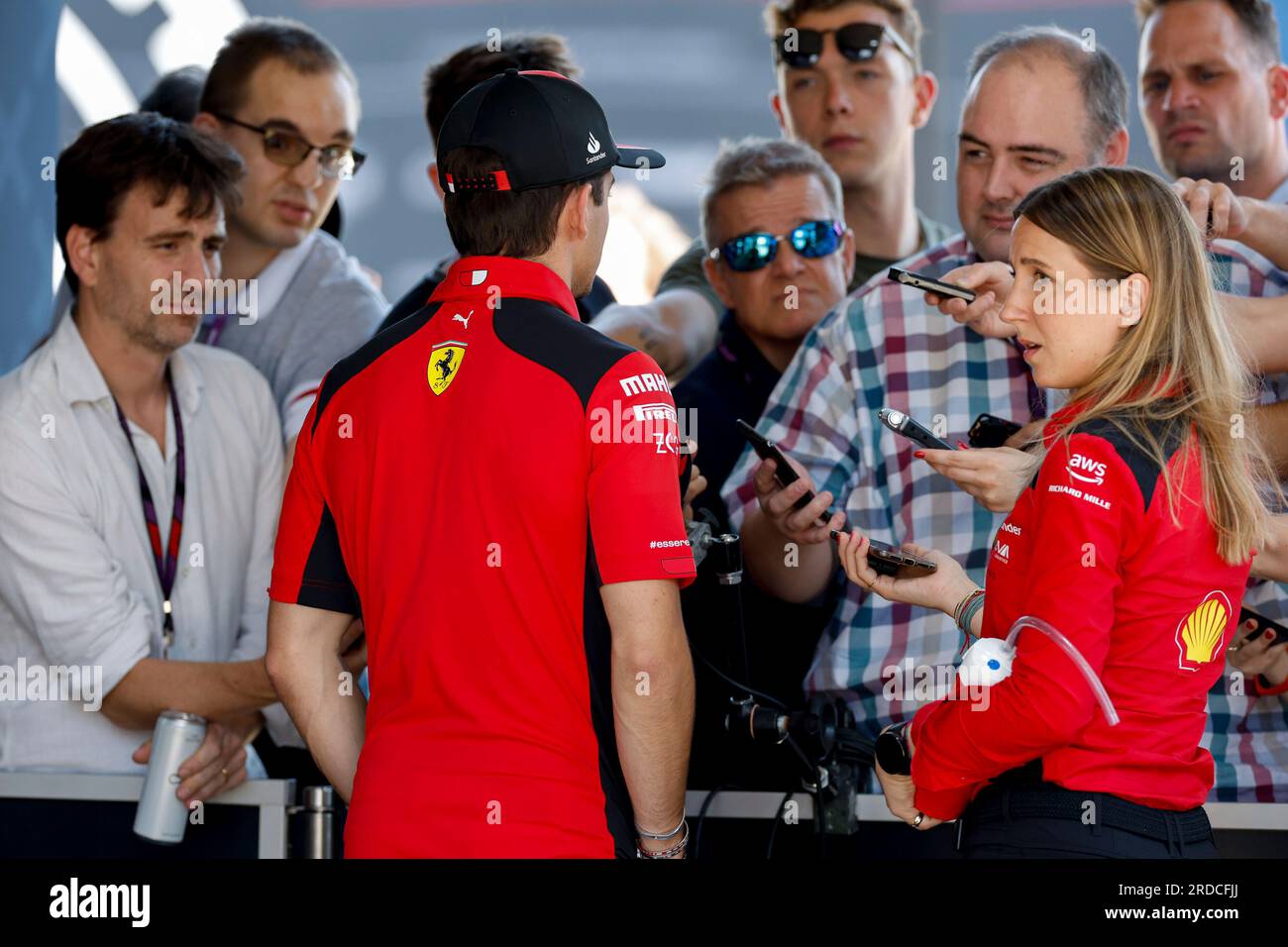 Budapest, Ungarn. 20. Juli 2023. #16 Charles Leclerc (MCO, Scuderia Ferrari), F1 Grand Prix von Ungarn am 20. Juli 2023 in Ungarn. (Foto von HIGH TWO) dpa/Alamy Live News Stockfoto
