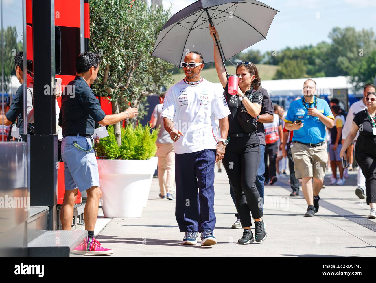 Budapest, Ungarn. 20. Juli 2023. #44 Lewis Hamilton (GBR, Mercedes-AMG Petronas F1 Team), F1 Grand Prix von Ungarn am 20. Juli 2023 in Budapest, Ungarn. (Foto von HIGH TWO) dpa/Alamy Live News Stockfoto
