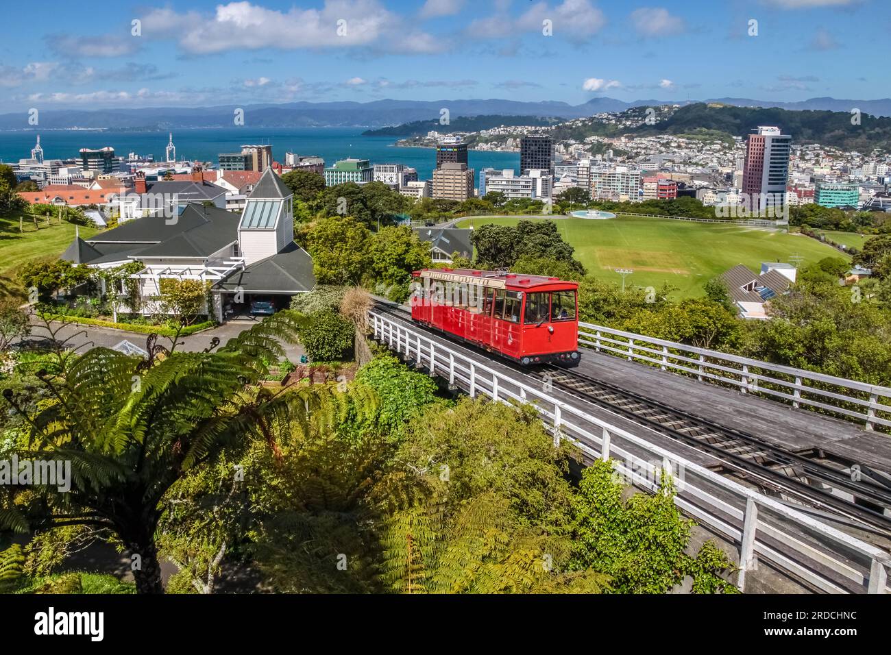 Geografie/Reise, Neuseeland, Region Wellington, Wellington, Seilbahn in Wellington, ADDITIONAL-RIGHTS-CLEARANCE-INFO-NOT-AVAILABLE Stockfoto