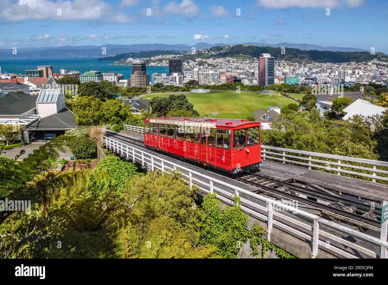 Geografie/Reise, Neuseeland, Region Wellington, Wellington, Seilbahn in Wellington, ADDITIONAL-RIGHTS-CLEARANCE-INFO-NOT-AVAILABLE Stockfoto