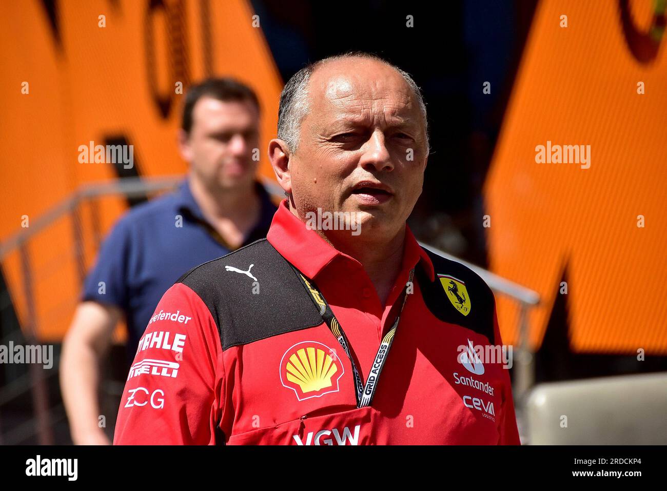 Budapest, Ungarn. 20. Juli 2023. 07/20/2023, Hungaroring, Budapest, Formel 1 Grand Prix von Ungarn 2023, im Picture Team Manager Frederic Vasseur (Scuderia Ferrari) Kredit: dpa/Alamy Live News Stockfoto