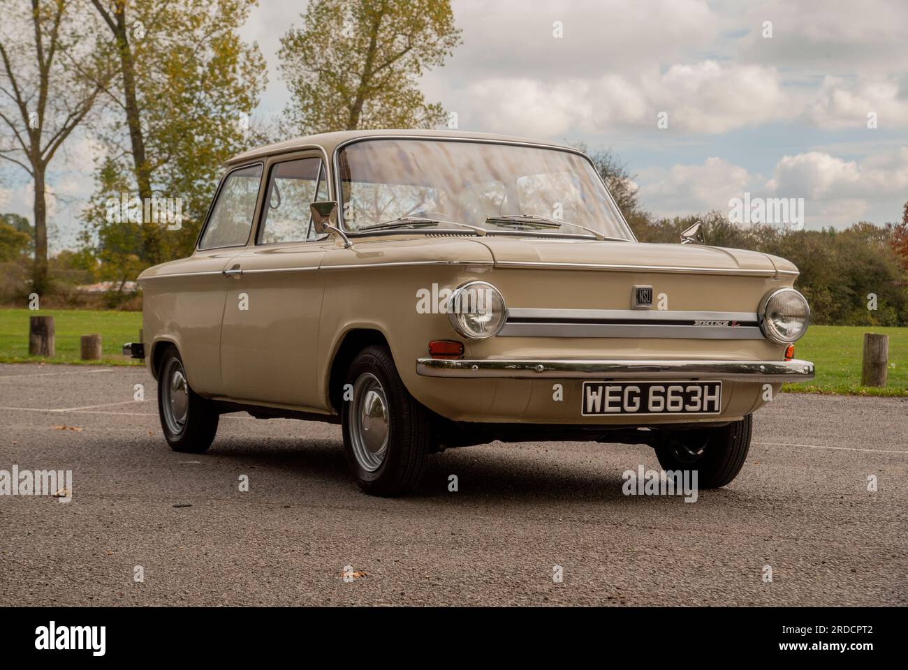 1970 NSU Prinz L-Klassiker mit Heckmotor Stockfoto