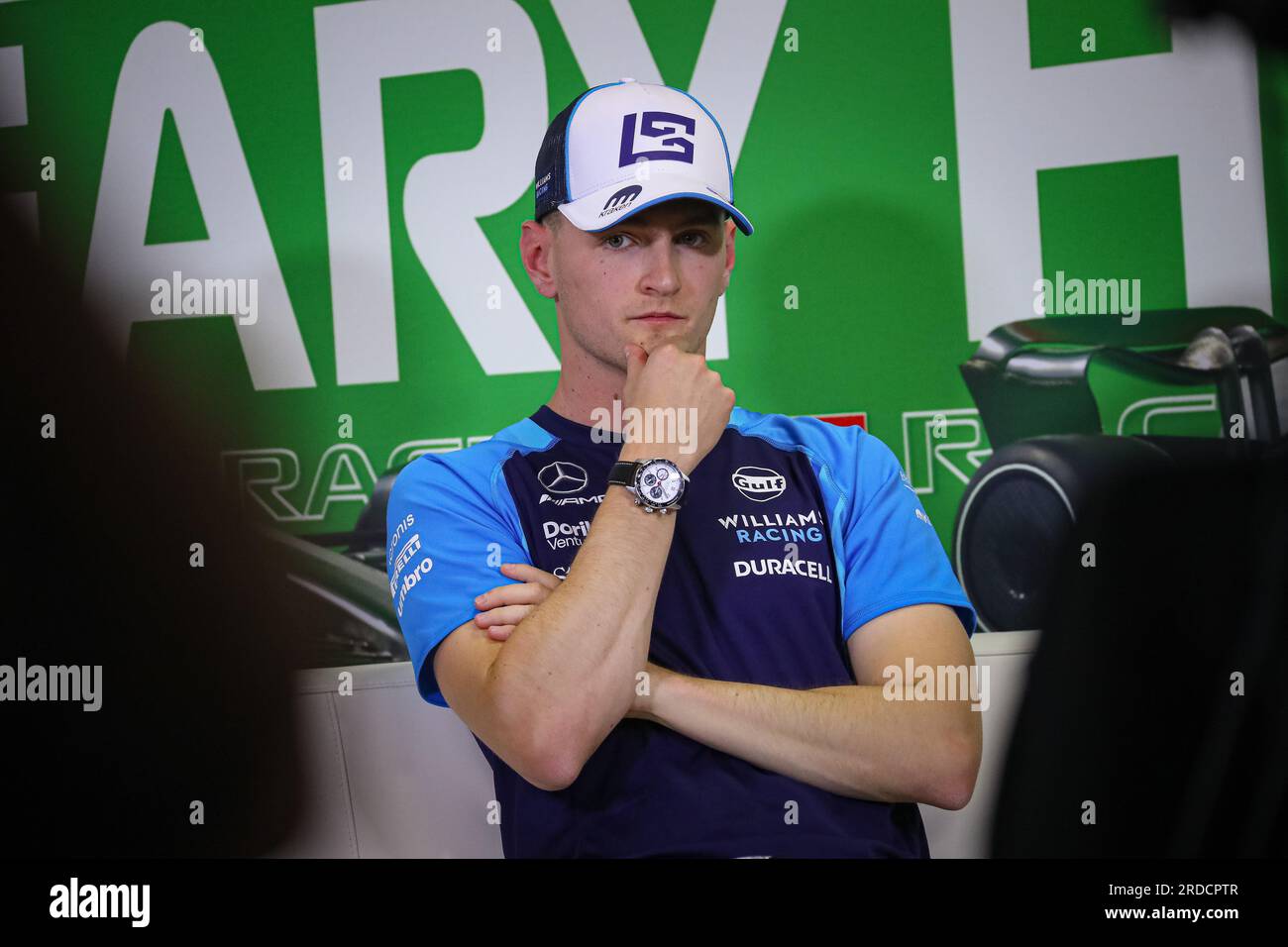 #02 Logan SarSergeant, (USA) Williams Mercedes während des ungarischen GP, Budapest, 20-23. Juli 2023, beim Hungaroring, Formel-1-Weltmeisterschaft 2023. Stockfoto