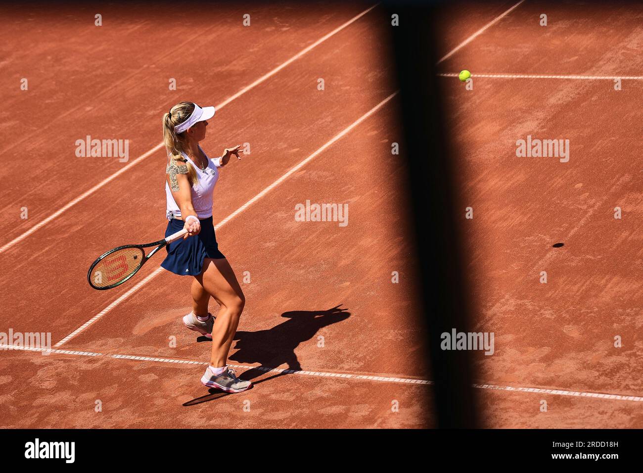 Budapest, Zentralungarn, Ungarn. 20. Juli 2023. MARIA TIMOFEEVA in Aktion während des UNGARISCHEN GRAND PRIX - Budapest - Frauen Tennis, WTA250 (Kreditbild: © Mathias Schulz/ZUMA Press Wire) NUR REDAKTIONELLER GEBRAUCH! Nicht für den kommerziellen GEBRAUCH! Stockfoto