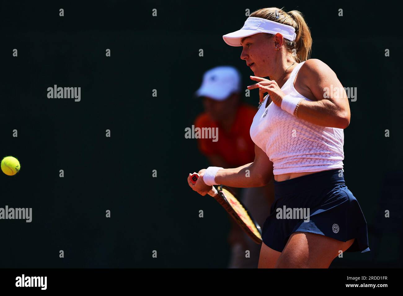 Budapest, Zentralungarn, Ungarn. 20. Juli 2023. MARIA TIMOFEEVA in Aktion während des UNGARISCHEN GRAND PRIX - Budapest - Frauen Tennis, WTA250 (Kreditbild: © Mathias Schulz/ZUMA Press Wire) NUR REDAKTIONELLER GEBRAUCH! Nicht für den kommerziellen GEBRAUCH! Stockfoto