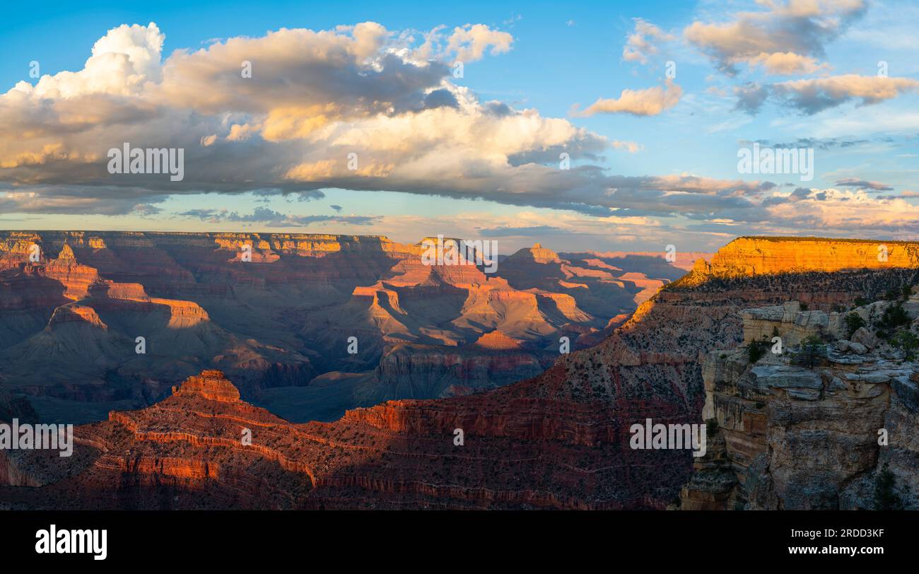 Grand Canyon von Mather Point aus gesehen, Grand Canyon Nationalpark, Arizona Stockfoto