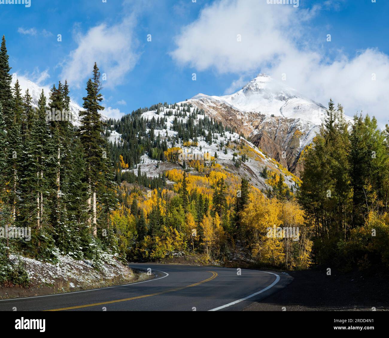 Malerische Berge, Red Mountain Pass, Colorado, USA Stockfoto