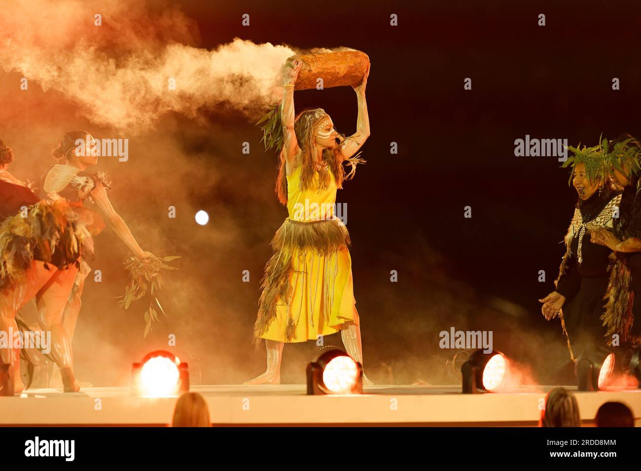 Sydney, Australien. 20. Juli 2023. Künstler tanzen vor der FIFA Women's World Cup 2023 zwischen Australien und Irland im Stadium Australia am 20. Juli 2023 in Sydney, Australien. Kredit: IOIO IMAGES/Alamy Live News Stockfoto