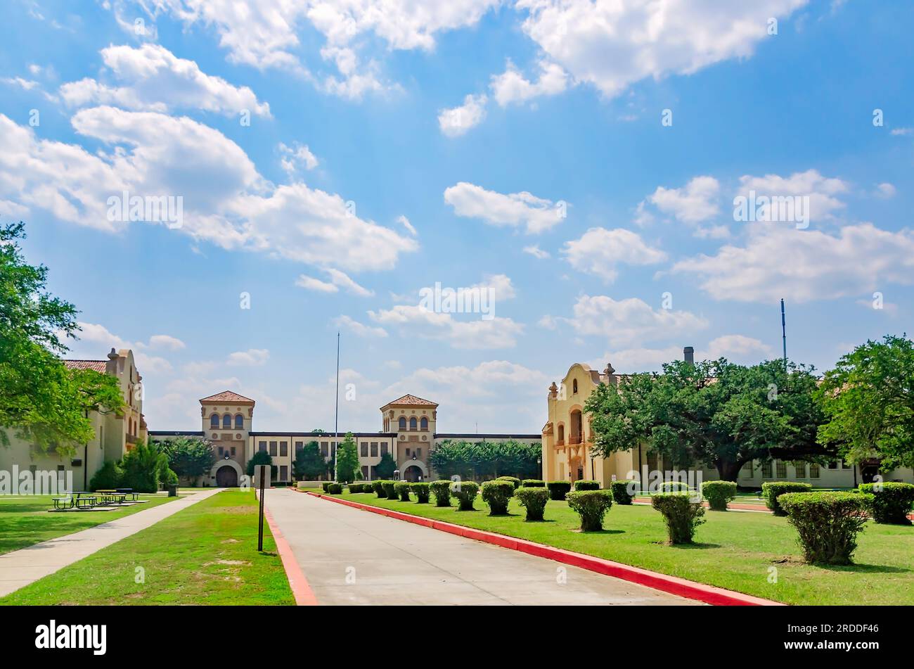 Die Murphy High School ist am 29. Juni 2023 in Mobile, Alabama, abgebildet. Die öffentliche Highschool wurde 1926 im Stil der Wiedergeburt der spanischen Kolonialzeit gebaut. Stockfoto