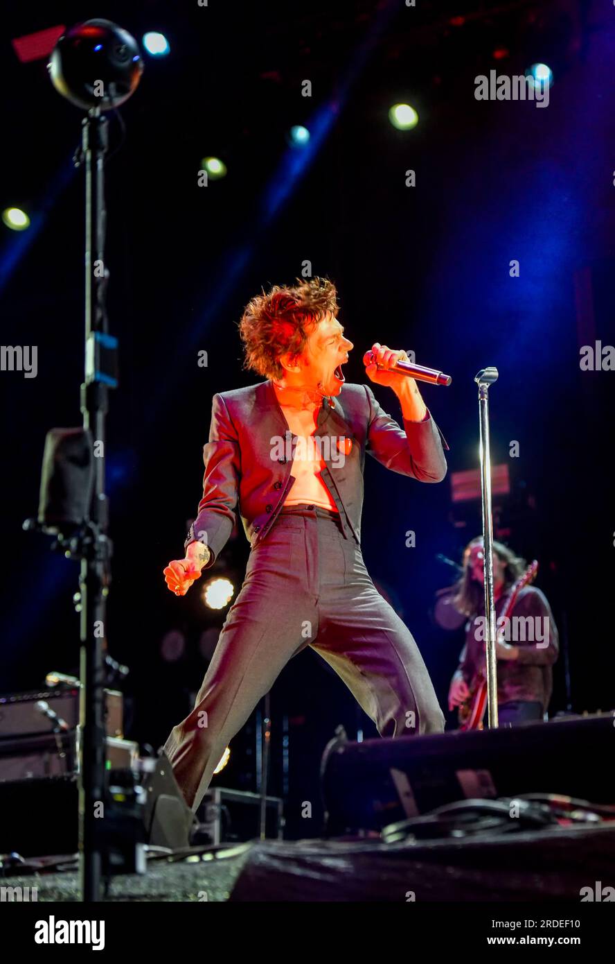 Matt Shultz von Cage the Elephant on Stage at Life is Beautiful Festival, Las Vegas, Nevada Stockfoto Matt Shultz von Cage the Elephant on Stage at Life is Beautiful Festival, Las Vegas, Nevada Stockfoto