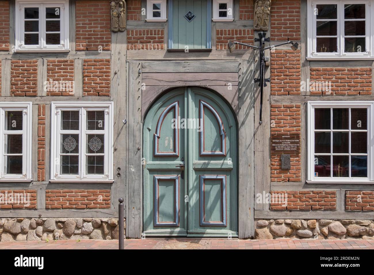 Historisches Abthaus, Fachwerkhaus, Altstadt, Hansestadt Buxtehude, Altstadt, Niedersachsen, Deutschland Stockfoto Historisches Abthaus, Fachwerkhaus, Altstadt, Hansestadt Buxtehude, Altstadt, Niedersachsen, Deutschland Stockfoto
