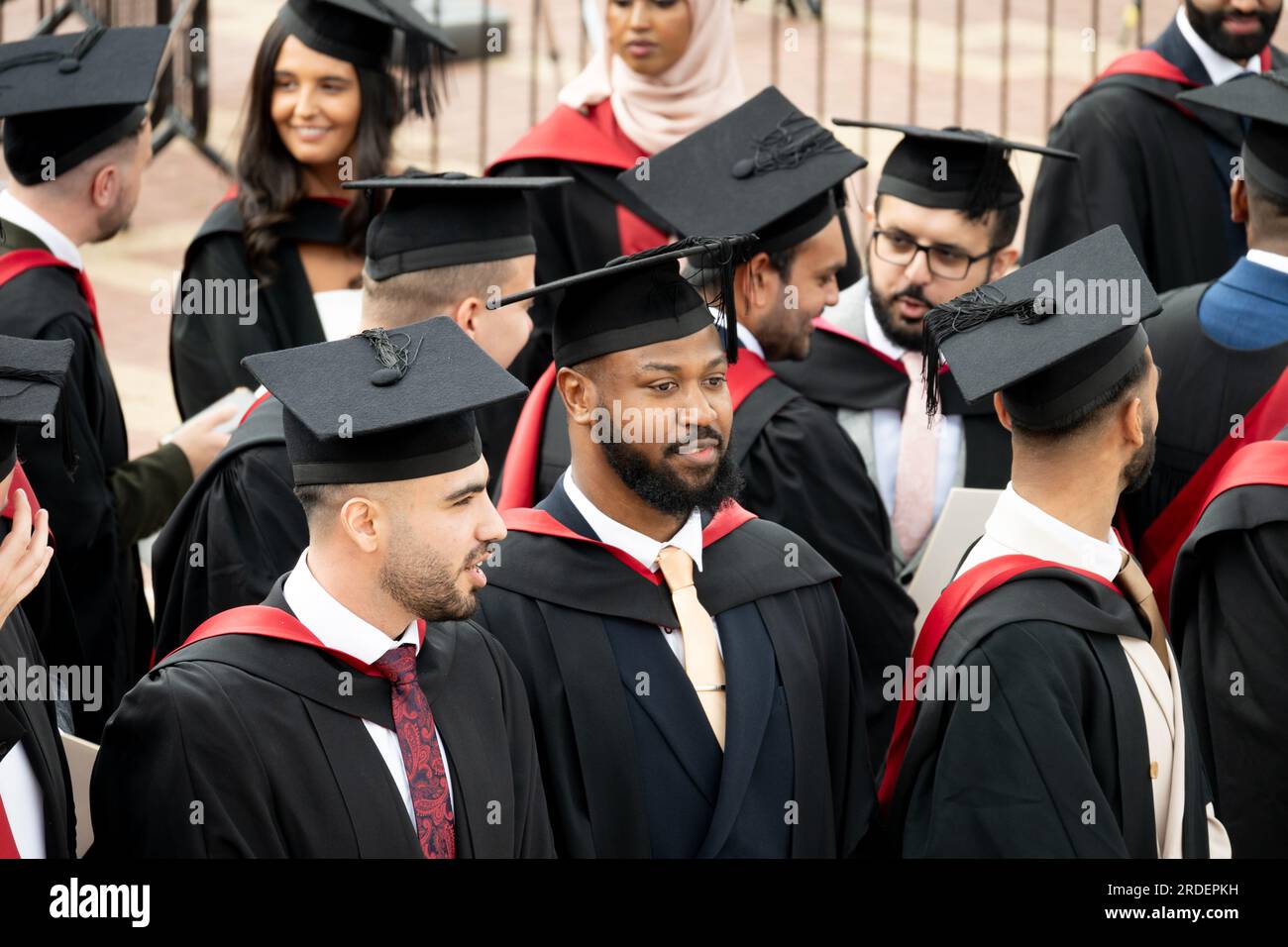 Abschlussfeier der Universität Warwick. Stockfoto