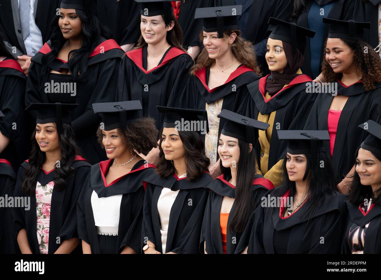 Abschlussfeier der Universität Warwick. Stockfoto