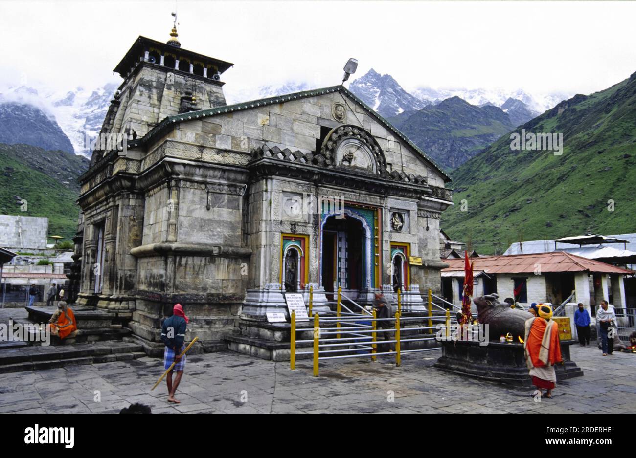 Kedarnath-Tempel, Himalaya Garhwal, Uttarakhand, Uttar Pradesh, Indien. Stockfoto