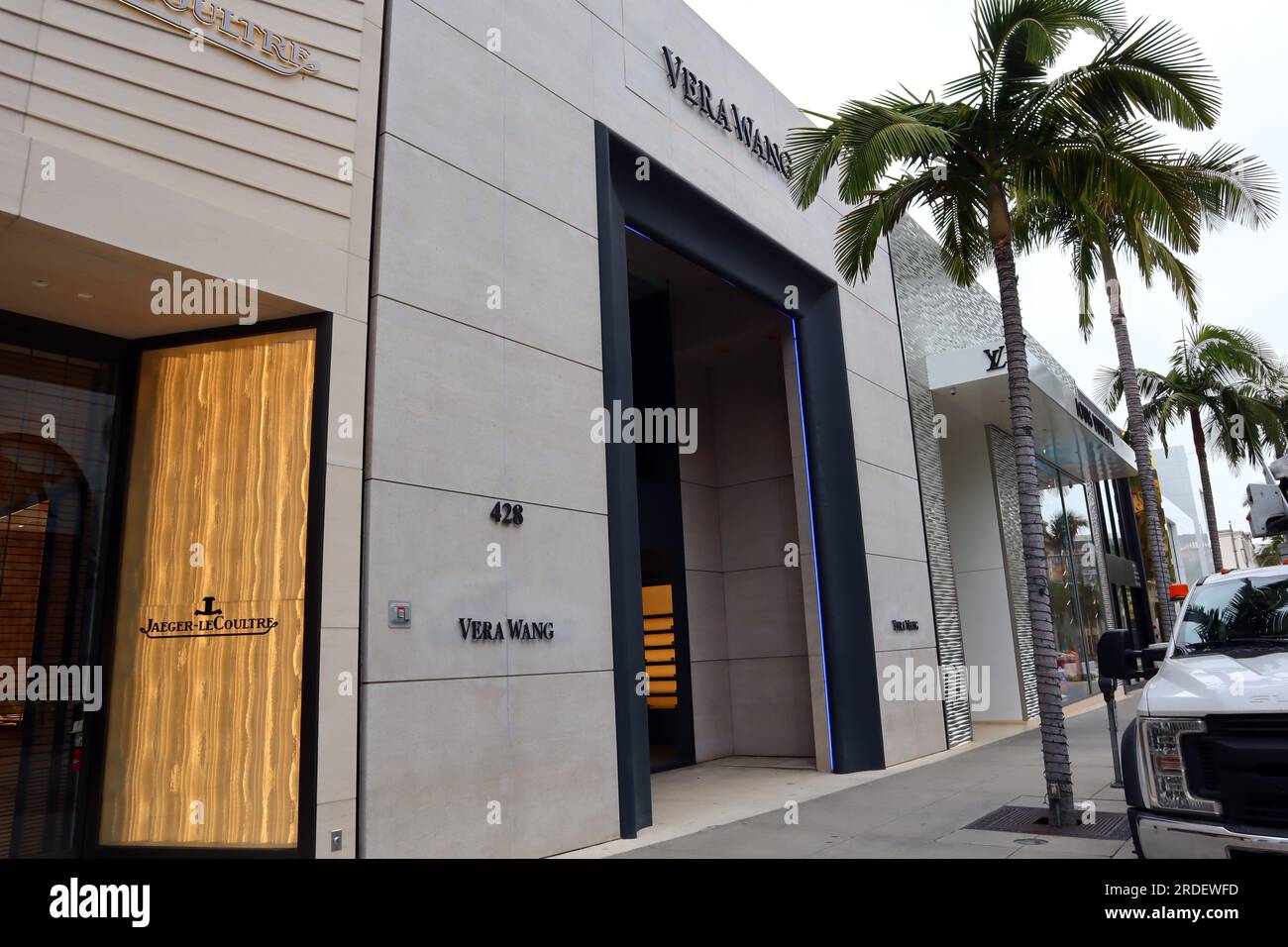 Beverly Hills, Kalifornien: Rodeo Drive, einer der angesagtesten Einkaufsmöglichkeiten Stockfoto