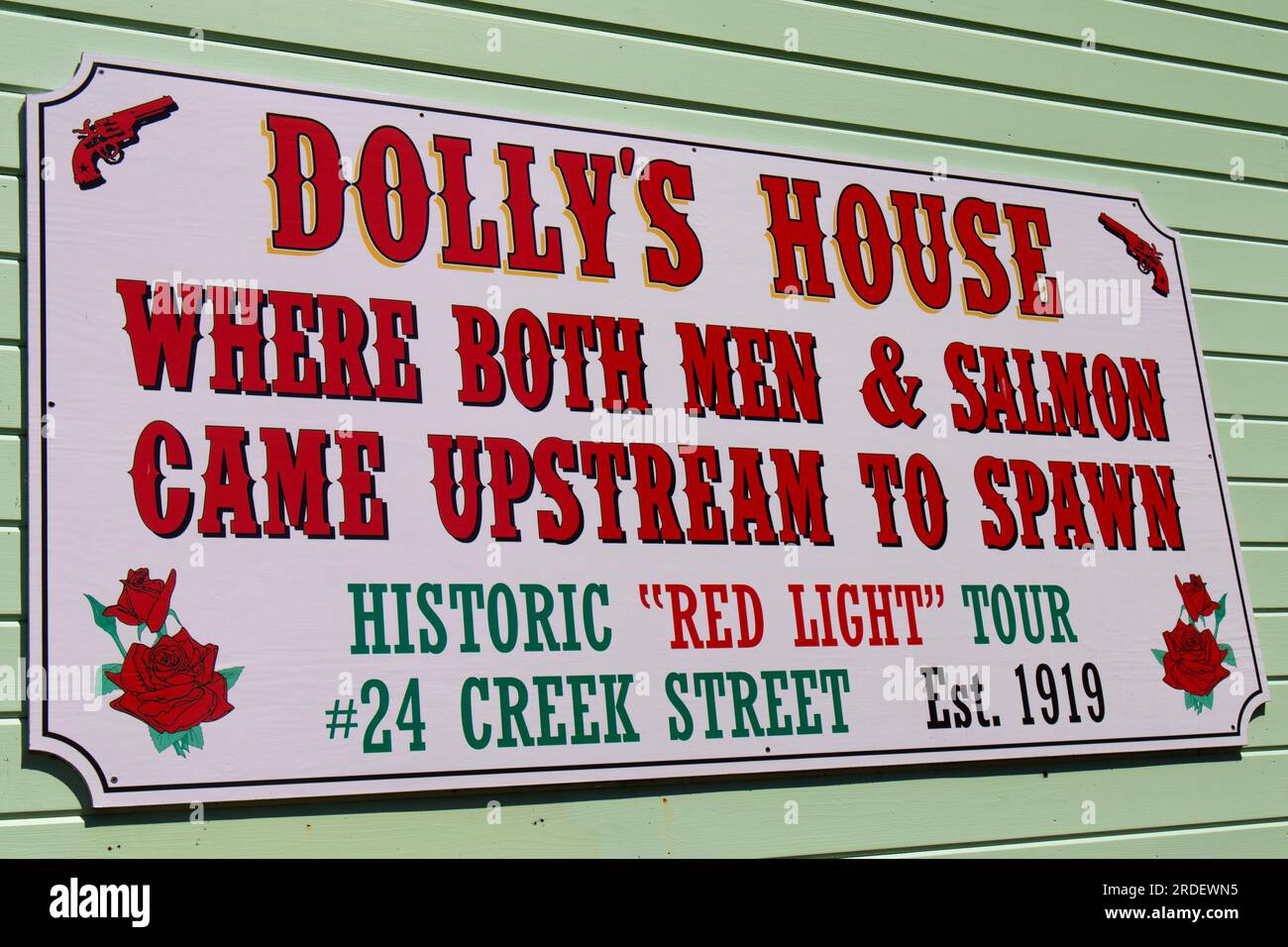 Dolly's House, Ketchikan, Alaska Stockfoto