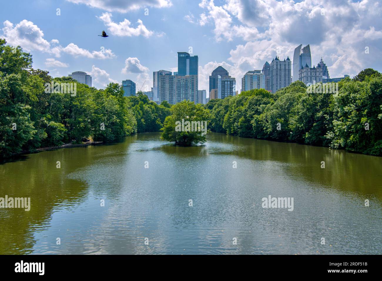 Die Skyline von Midtown Atlanta, Georgia Stockfoto