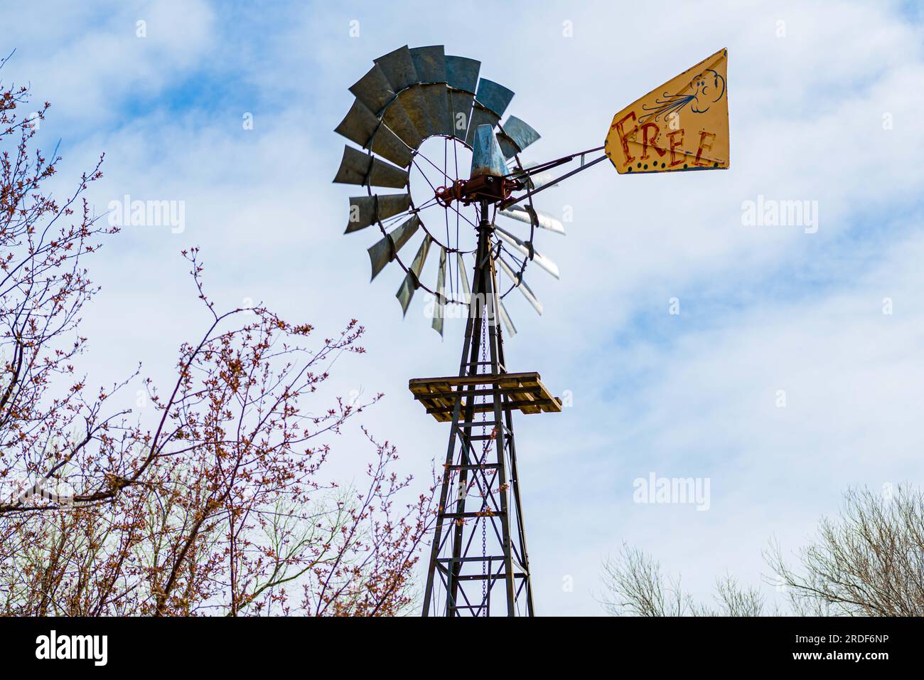 Ein Spaziergang durch den Lions Park in Cheyenne, Wyoming Stockfoto