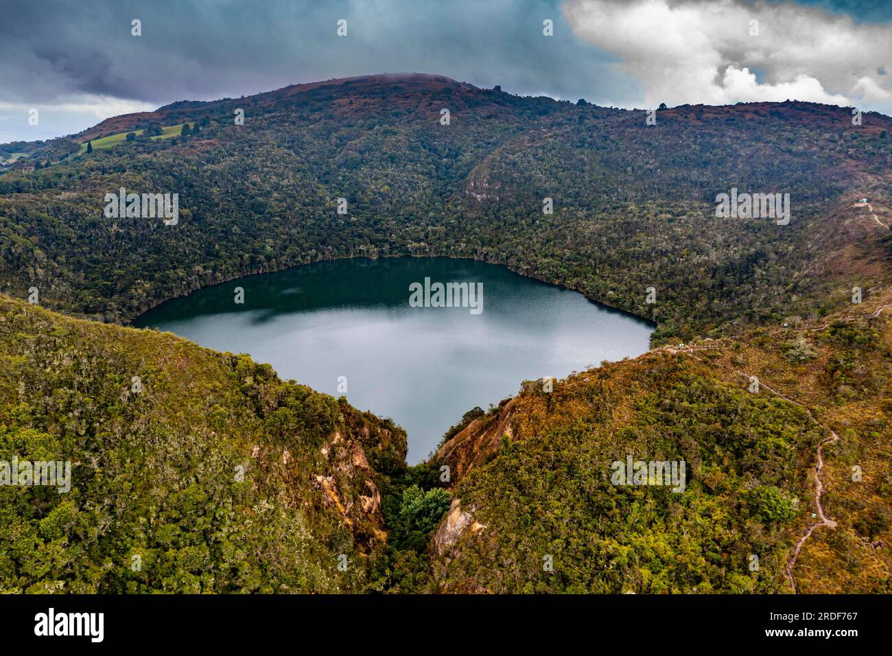 Guatavita-See, Kolumbianische Anden, Kolumbien Stockfoto