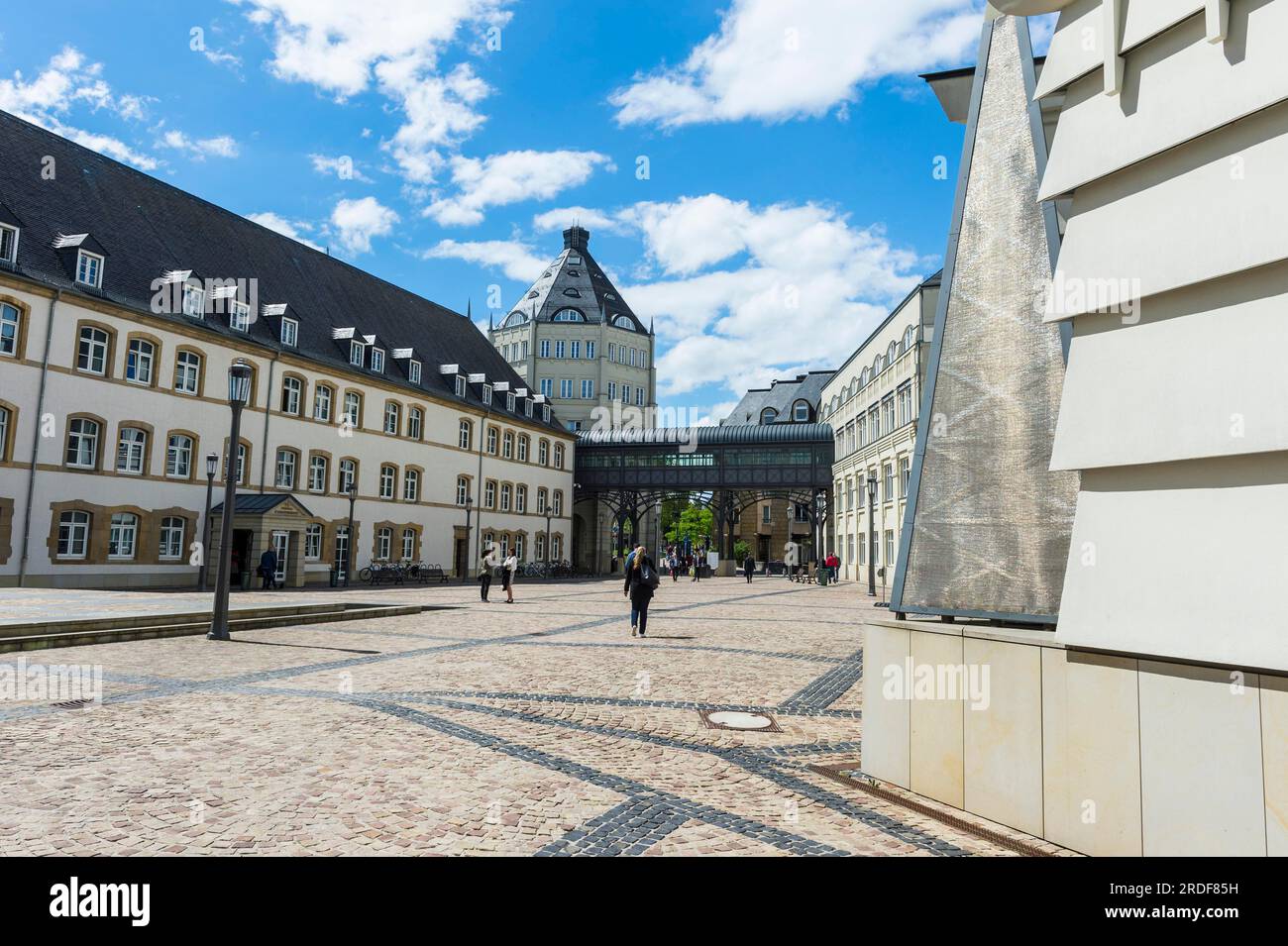 Oberer Stadtplatz im UNESCO-Weltkulturerbe die Altstadt von Luxemburg Stockfoto