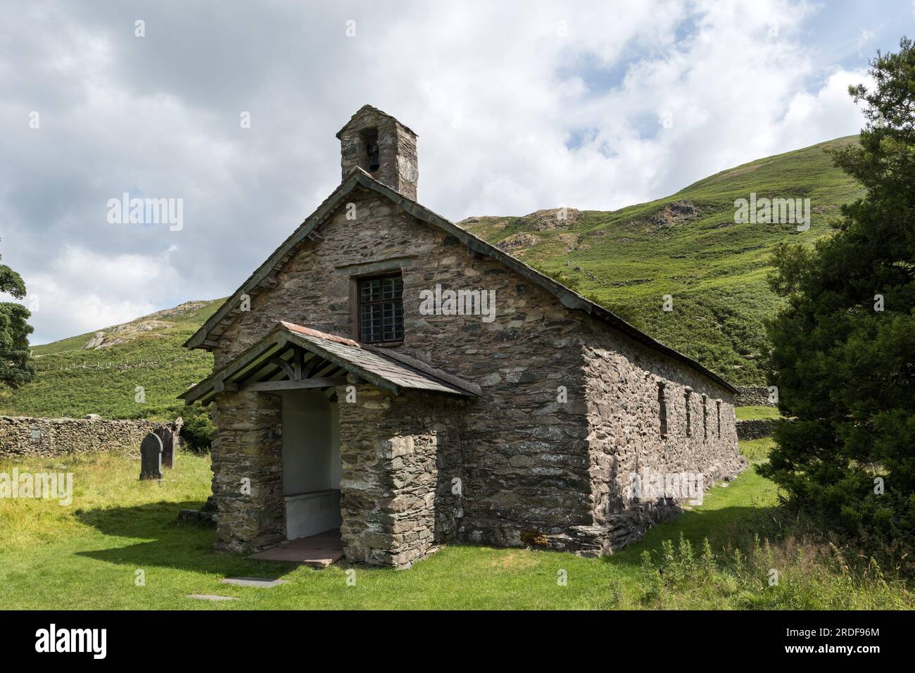 Old Church of St Martin, Martindale, Lake District, Cumbria, England, Großbritannien Stockfoto