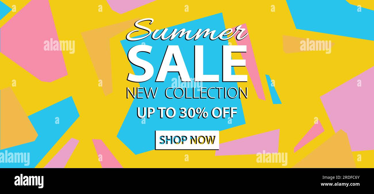 Bannervorlage für die Website „Sommerangebote“. Tag für Sommerangebote. Vektordarstellung für Werbematerial. Stock Vektor