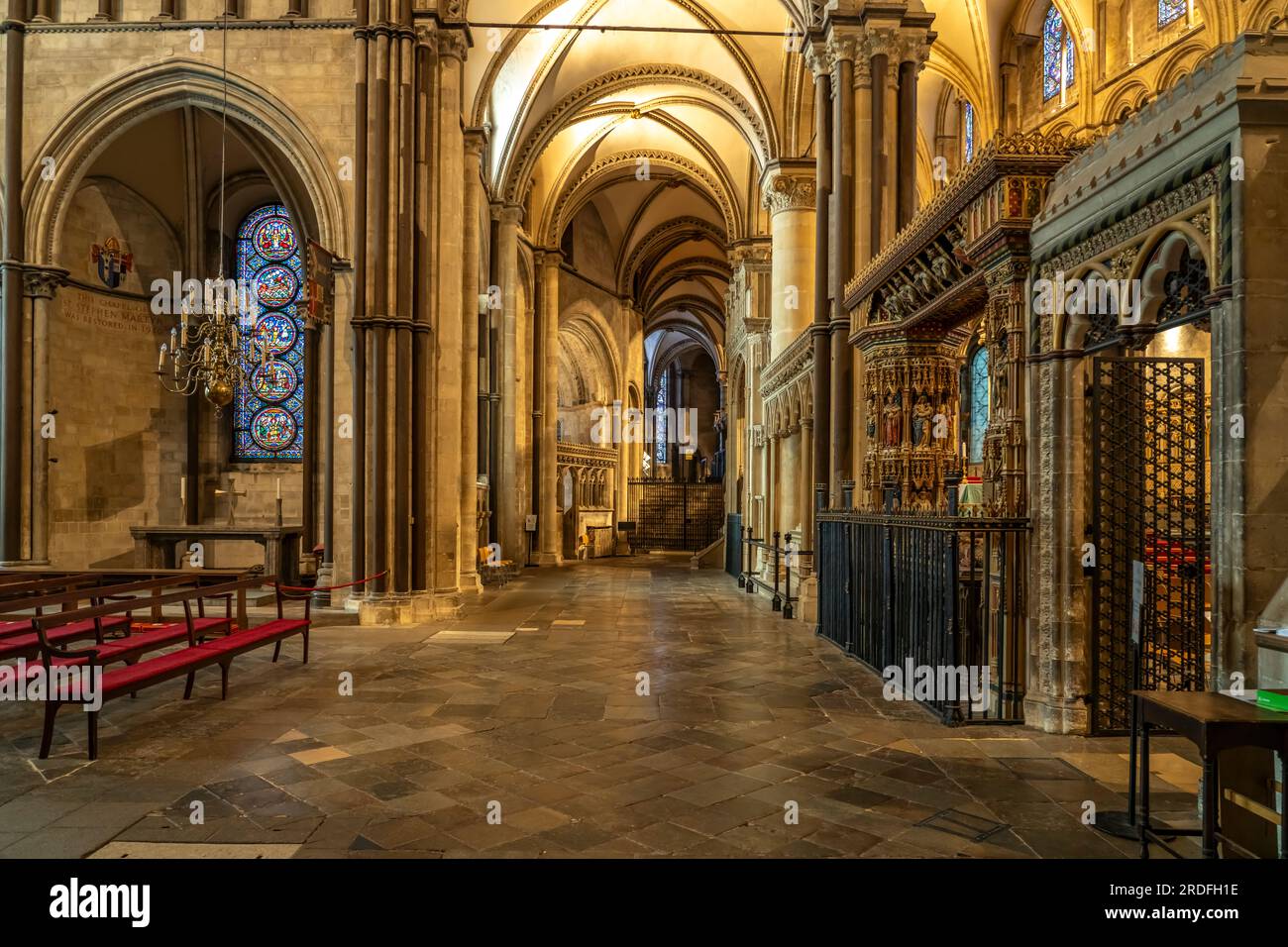 Innenraum der Kathedrale von Canterbury, England, Großbritannien, Europa | Canterbury Cathedral interior, England, Vereinigtes Königreich Großbritannien, Stockfoto