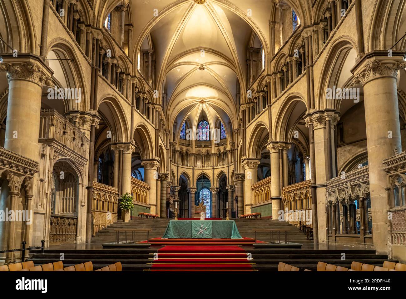 Innenraum der Kathedrale von Canterbury, England, Großbritannien, Europa | Canterbury Cathedral interior, England, Vereinigtes Königreich Großbritannien, Stockfoto