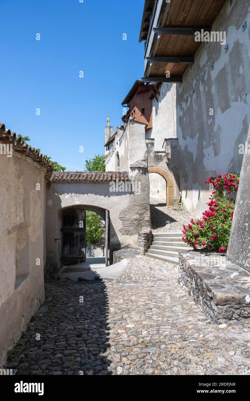 Schloss Hohenklingen bei Stein am Rhein, Kanton Schaffhausen, Schweiz Stockfoto