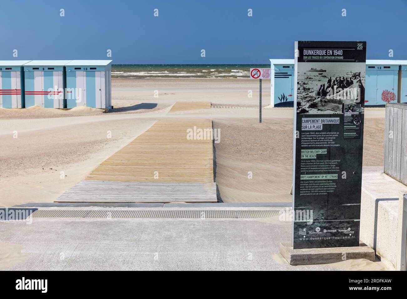 Dunkerque en 1940, Bildungsausschuss, Seeufer, Dünkirchen, Nord, Frankreich Stockfoto