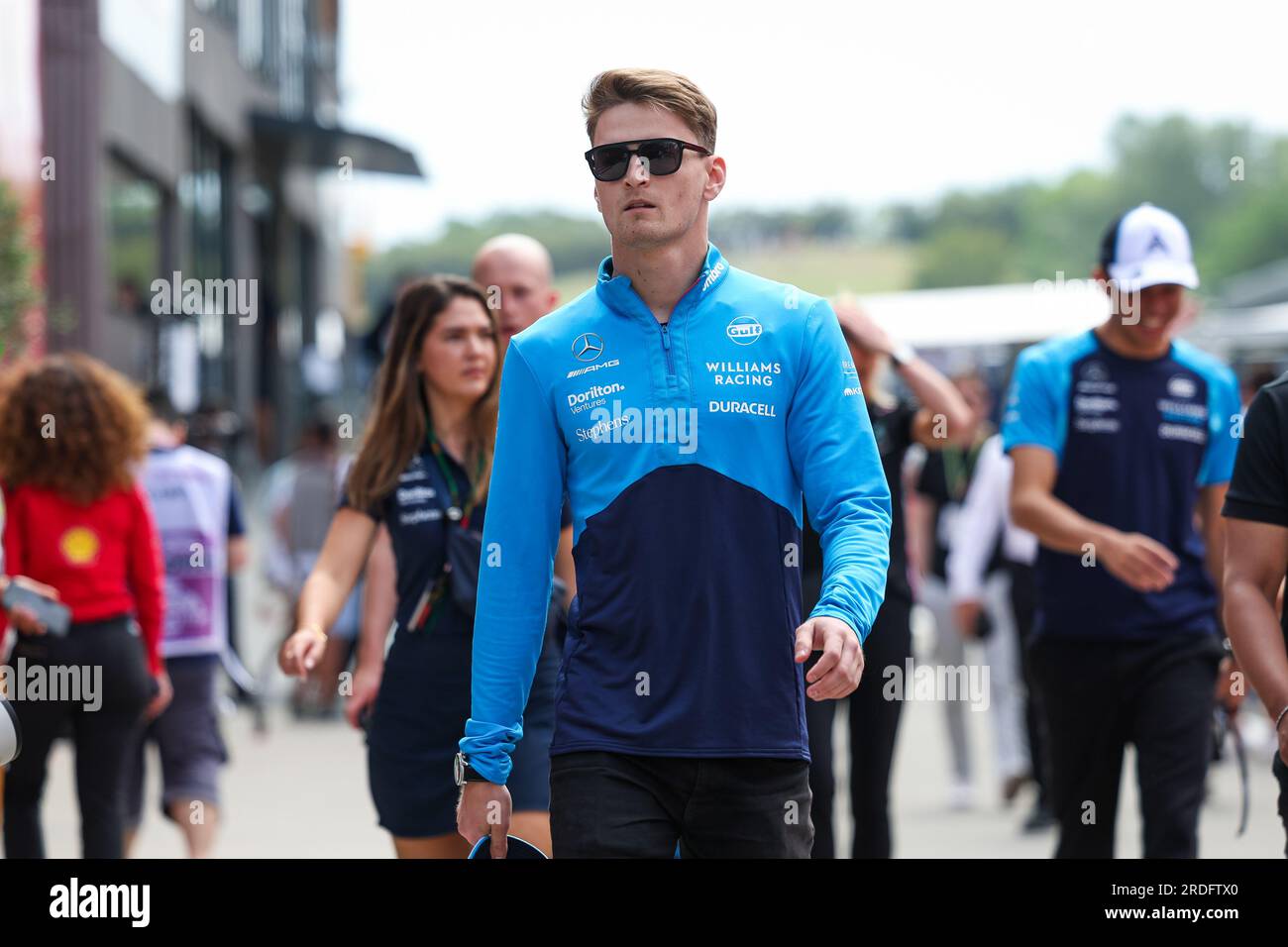 SARSERGEANT Logan (usa), Williams Racing FW45, Portrait während des Formel-1-Grand Prix 2023 von Qatar Airways in Ungarn, 11. Runde der Formel-1-Weltmeisterschaft 2023 vom 21. Bis 23. Juli 2023 auf dem Hungaroring in Mogyorod, Ungarn Stockfoto