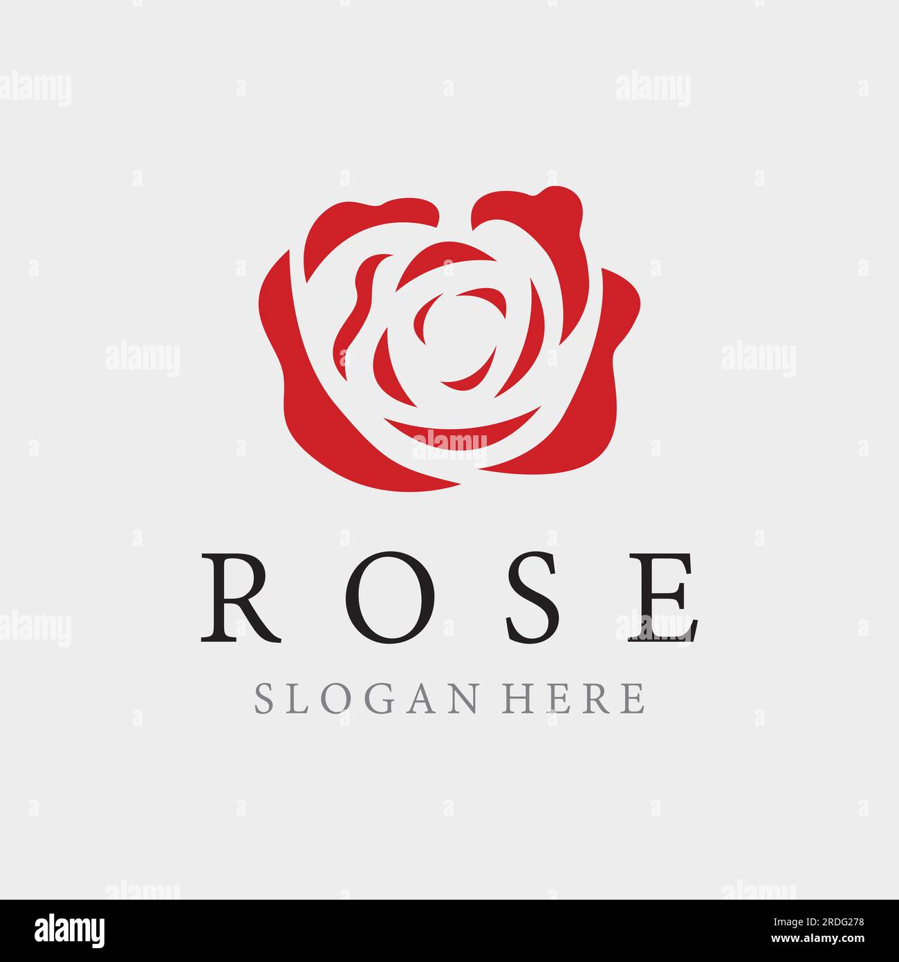 Logos von Blumen, Rosen, Lotusblumen und anderen Arten von Blumen. Durch Verwendung des Konzepts der Vektorkonstruktion. Stock Vektor