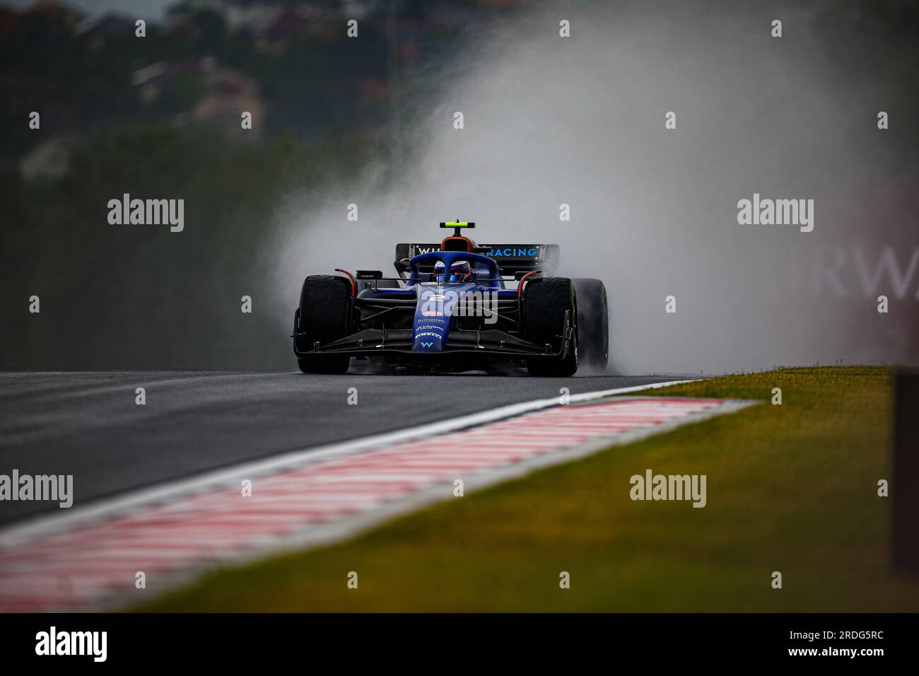 Ungarn, 21/07/2023, #02 Logan SarSergeant, (USA) Williams Mercedes während des ungarischen GP, Budapest, 20-23. Juli 2023 bei der Hungaroring, Formel-1-Weltmeisterschaft 2023. Stockfoto