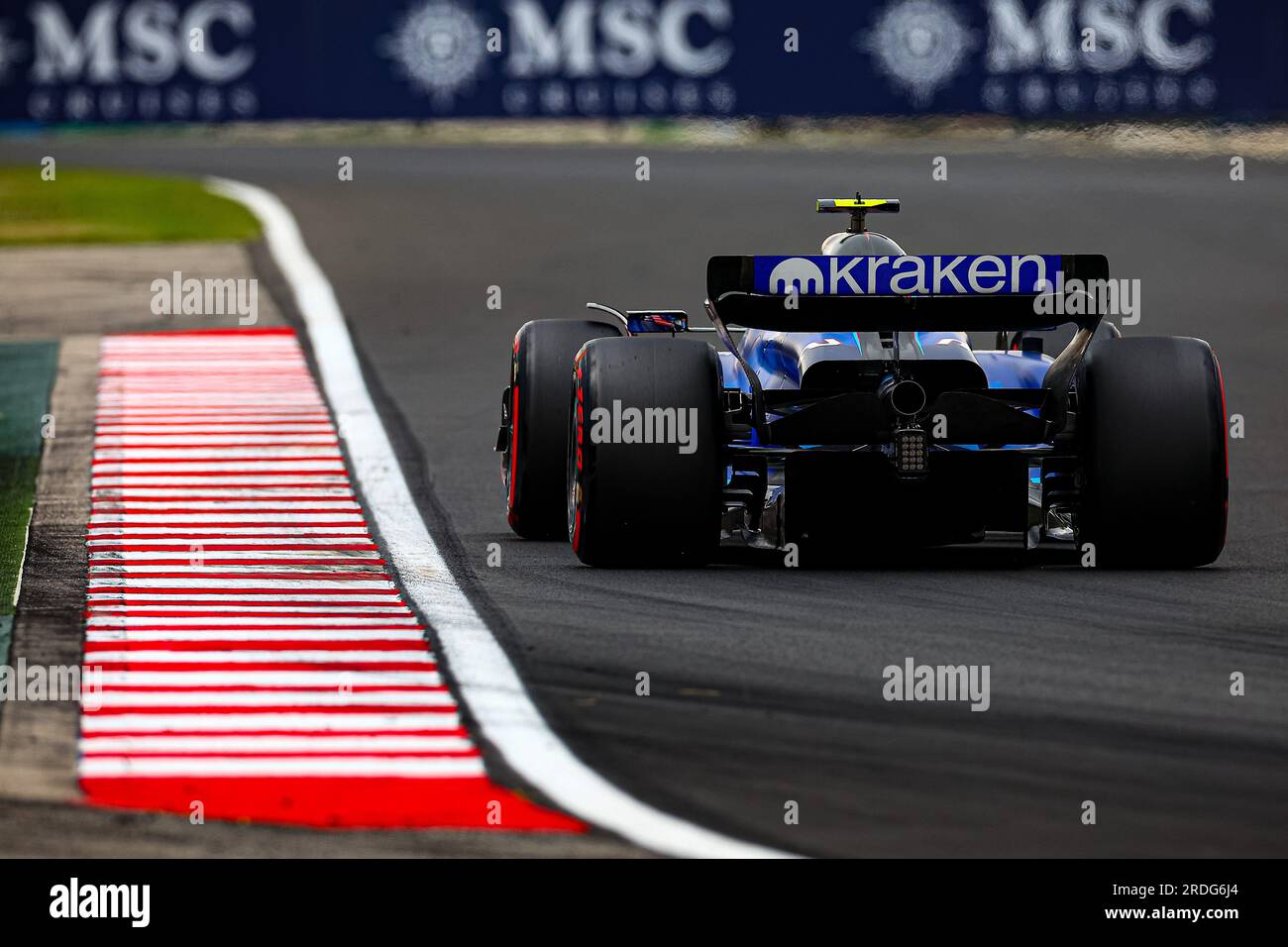 Ungarn, 21/07/2023, #02 Logan SarSergeant, (USA) Williams Mercedes während des ungarischen GP, Budapest, 20-23. Juli 2023 bei der Hungaroring, Formel-1-Weltmeisterschaft 2023. Stockfoto