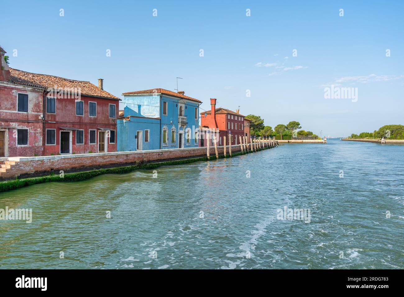 Die Mazzorbo-Insel befindet sich im nördlichen Teil der Lagune von Venedig. Stockfoto