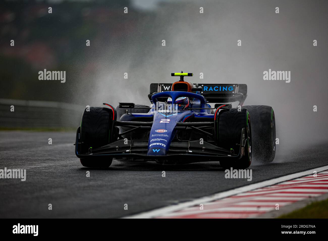 #02 Logan SarSergeant, (USA) Williams Mercedes während des ungarischen GP, Budapest, 20-23. Juli 2023, beim Hungaroring, Formel-1-Weltmeisterschaft 2023. Stockfoto