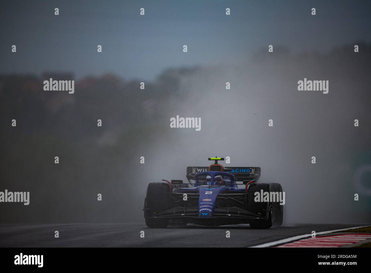 #02 Logan SarSergeant, (USA) Williams Mercedes während des ungarischen GP, Budapest, 20-23. Juli 2023, beim Hungaroring, Formel-1-Weltmeisterschaft 2023. Stockfoto