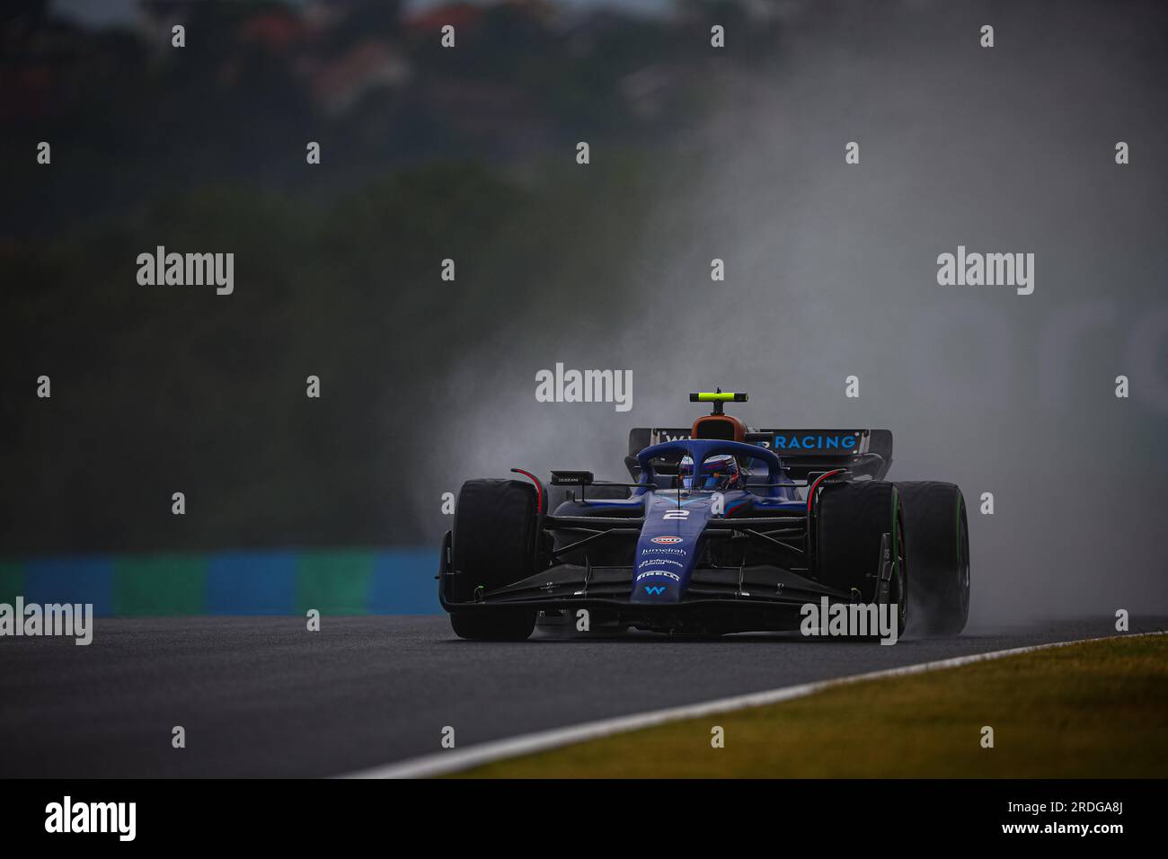 #02 Logan SarSergeant, (USA) Williams Mercedes während des ungarischen GP, Budapest, 20-23. Juli 2023, beim Hungaroring, Formel-1-Weltmeisterschaft 2023. Stockfoto