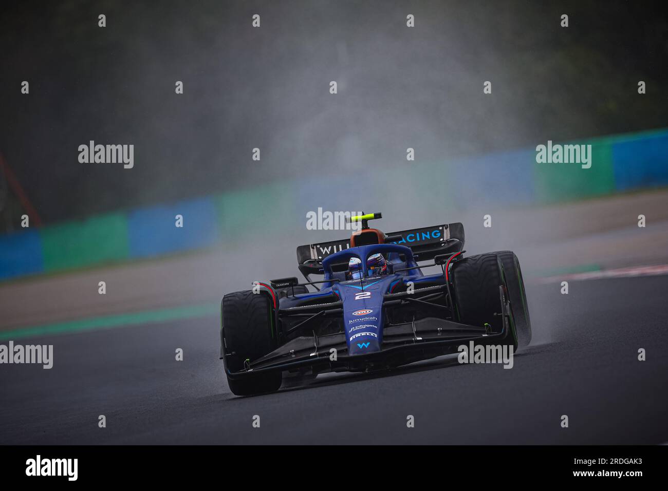 #02 Logan SarSergeant, (USA) Williams Mercedes während des ungarischen GP, Budapest, 20-23. Juli 2023, beim Hungaroring, Formel-1-Weltmeisterschaft 2023. Stockfoto